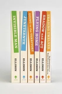 Ralph Ellison boxed set, colour-blocked spines