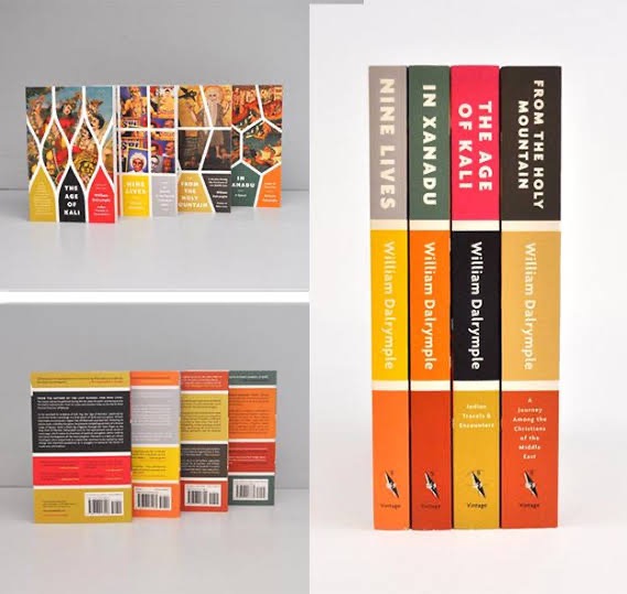 Vintage classics paperback set, colour-blocked spines